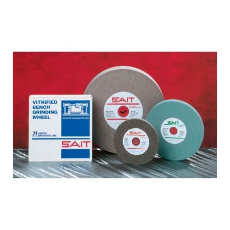 United Abrasives/Sait United Abrasives - Sait Bench Wheel Vitrified 7" x 1" x 1" 60 Grit Silicon Carbide 28113
